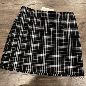 Xxl Plaid skirt black
